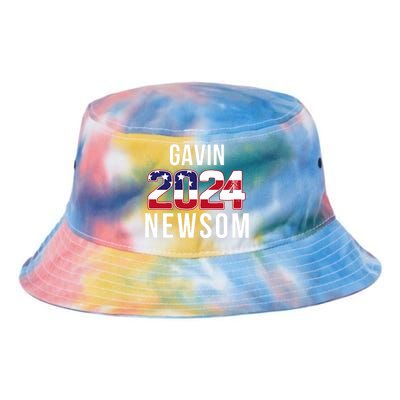 Gavin Newsom 2024 President Men Women Vote Gavin Newsom 2024 Tie Dye Newport Bucket Hat