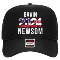 Gavin Newsom 2024 President Men Women Vote Gavin Newsom 2024 High Crown Mesh Back Trucker Hat