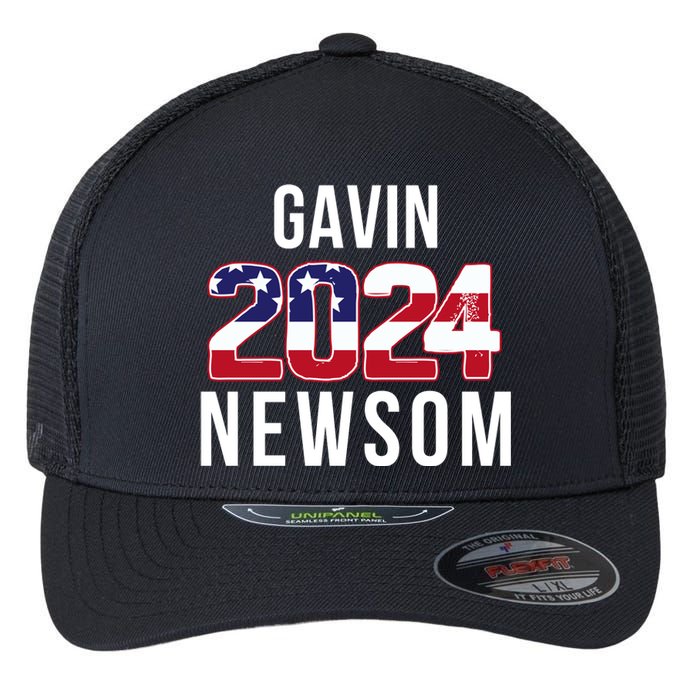 Gavin Newsom 2024 President Men Women Vote Gavin Newsom 2024 Flexfit Unipanel Trucker Cap