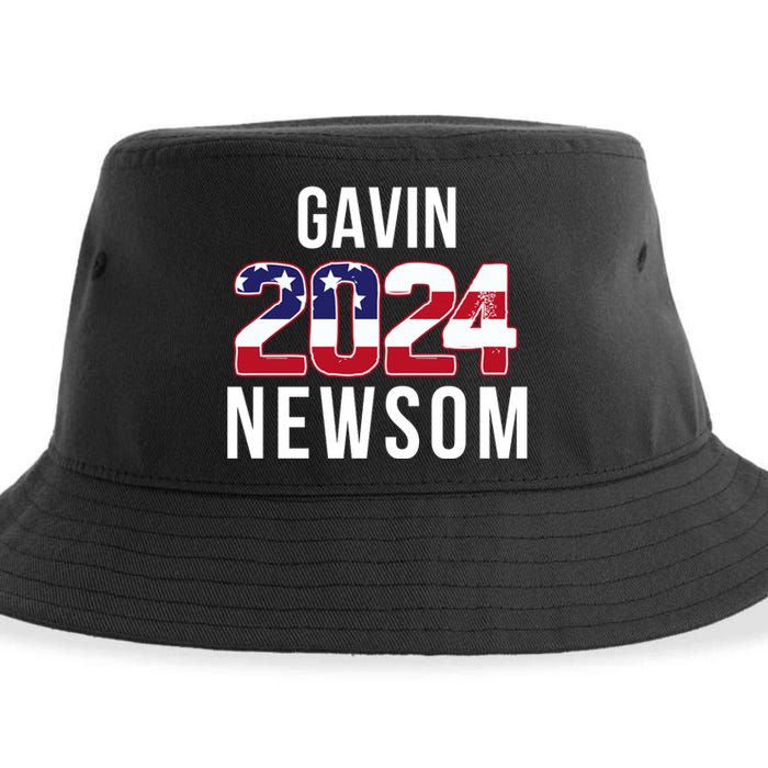 Gavin Newsom 2024 President Men Women Vote Gavin Newsom 2024 Sustainable Bucket Hat