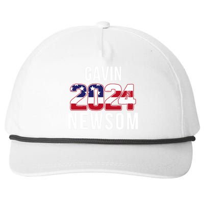 Gavin Newsom 2024 President Men Women Vote Gavin Newsom 2024 Snapback Five-Panel Rope Hat