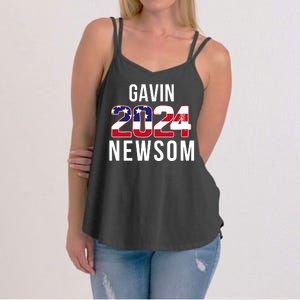 Gavin Newsom 2024 President Men Women Vote Gavin Newsom 2024 Women's Strappy Tank