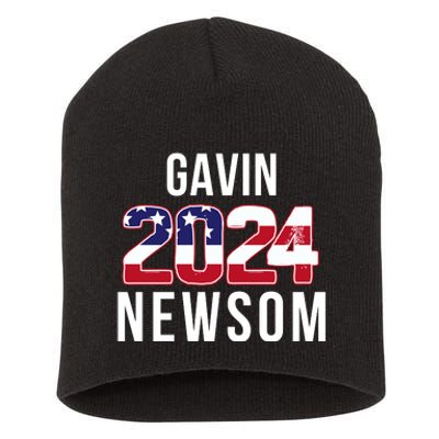 Gavin Newsom 2024 President Men Women Vote Gavin Newsom 2024 Short Acrylic Beanie