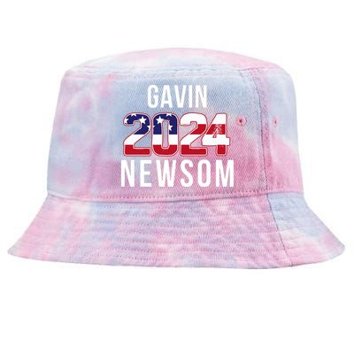 Gavin Newsom 2024 President Men Women Vote Gavin Newsom 2024 Tie-Dyed Bucket Hat