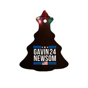 Gavin Newsom 2024 President Men Women Vote Gavin Newsom 2024 Ceramic Tree Ornament