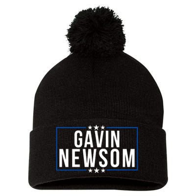 Gavin Newsom 2024 President Men Women Vote Gavin Newsom 2024 Pom Pom 12in Knit Beanie