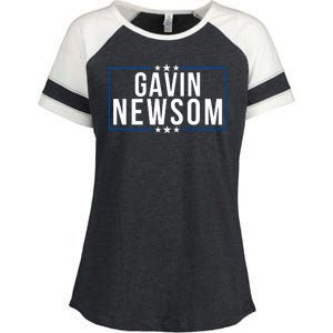 Gavin Newsom 2024 President Men Women Vote Gavin Newsom 2024 Enza Ladies Jersey Colorblock Tee