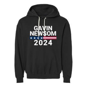 Gavin Newsom 2024 President Men Women Vote Gavin Newsom 2024 Garment-Dyed Fleece Hoodie