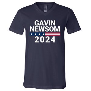 Gavin Newsom 2024 President Men Women Vote Gavin Newsom 2024 V-Neck T-Shirt