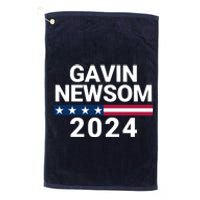 Gavin Newsom 2024 President Men Women Vote Gavin Newsom 2024 Platinum Collection Golf Towel