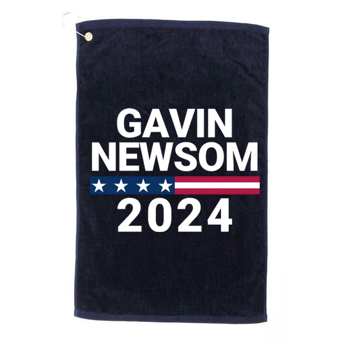 Gavin Newsom 2024 President Men Women Vote Gavin Newsom 2024 Platinum Collection Golf Towel