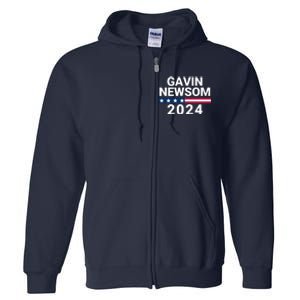 Gavin Newsom 2024 President Men Women Vote Gavin Newsom 2024 Full Zip Hoodie