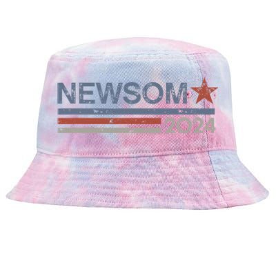 Gavin Newsom 2024 Election For President Tie-Dyed Bucket Hat