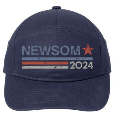 Gavin Newsom 2024 Election For President 7-Panel Snapback Hat