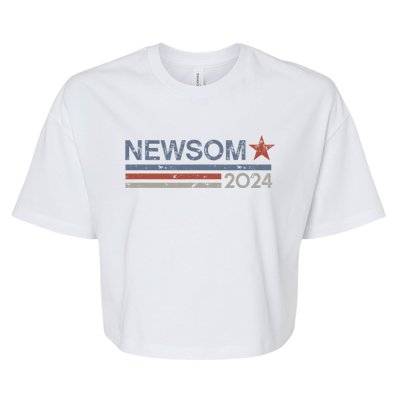 Gavin Newsom 2024 Election For President Bella+Canvas Jersey Crop Tee