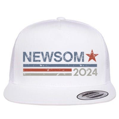 Gavin Newsom 2024 Election For President Flat Bill Trucker Hat