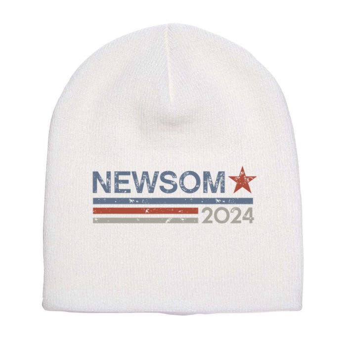 Gavin Newsom 2024 Election For President Short Acrylic Beanie