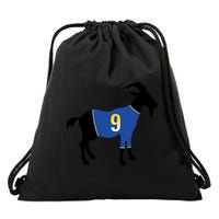 Goat Number 9 Football Drawstring Bag
