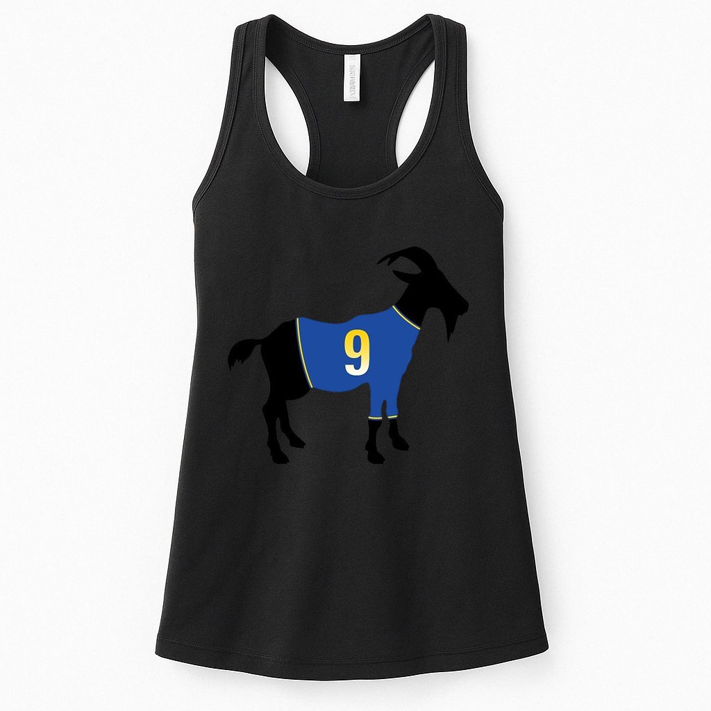 Goat Number 9 Football Womens Tank Top