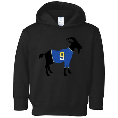 Goat Number 9 Football Toddler Hoodie