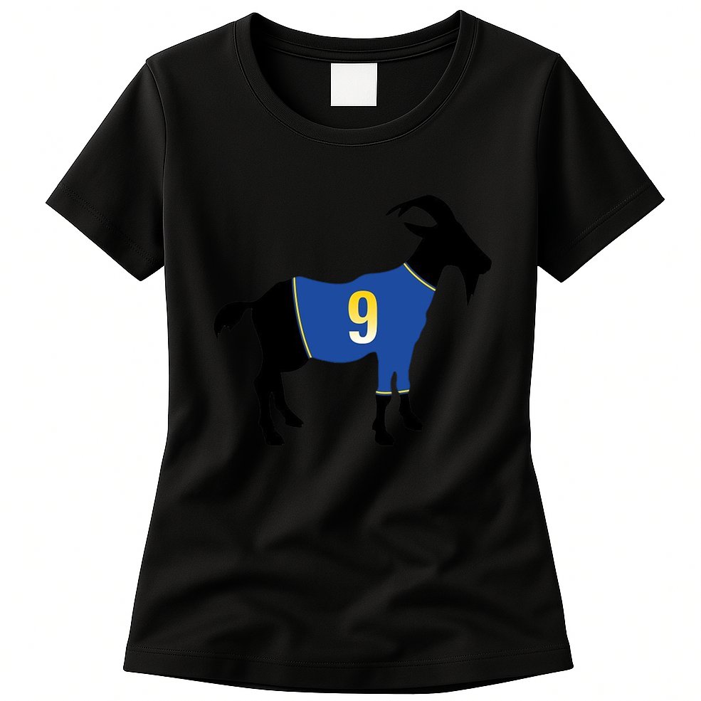 Goat Number 9 Football Womens T-Shirt