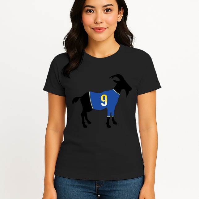 Goat Number 9 Football Womens T-Shirt