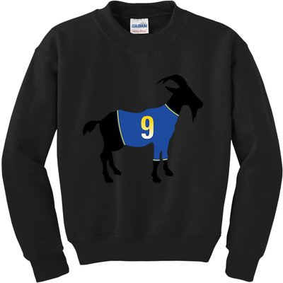 Goat Number 9 Football Kids Sweatshirt