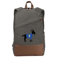 Goat Number 9 Football Cotton Canvas Backpack