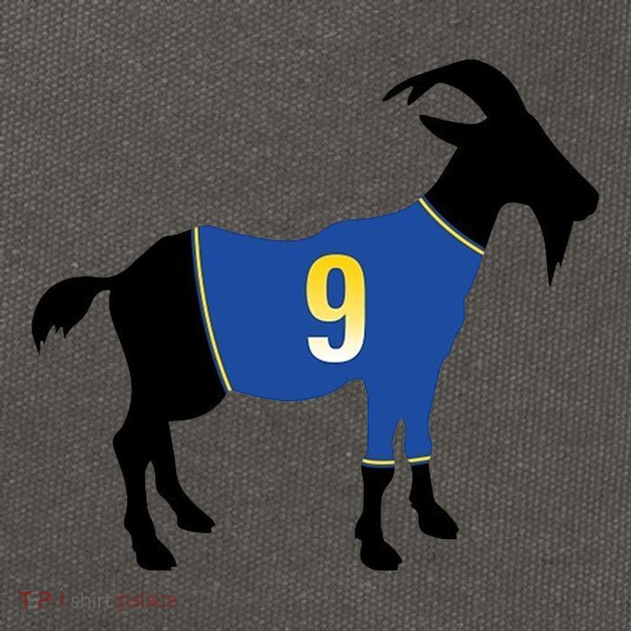 Goat Number 9 Football Cotton Canvas Backpack