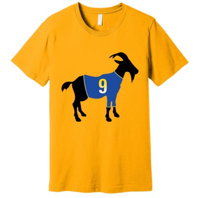 Goat Number 9 Football Premium T-Shirt