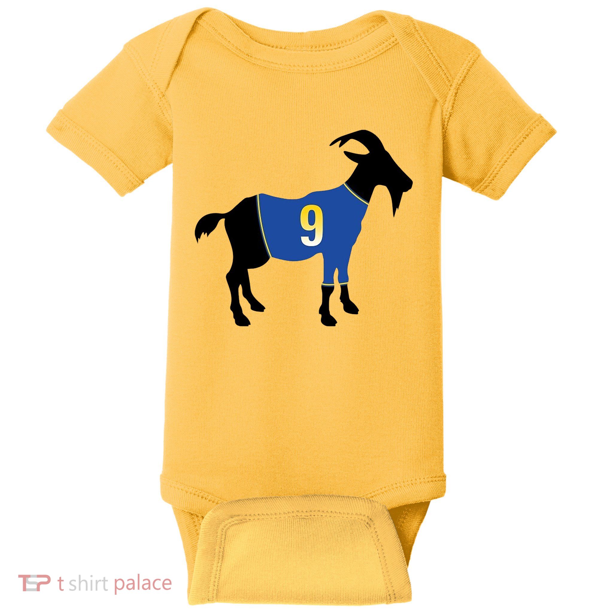 Goat Number 9 Football Baby Bodysuit