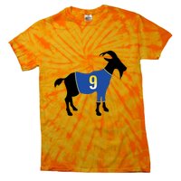 Goat Number 9 Football Tie-Dye T-Shirt