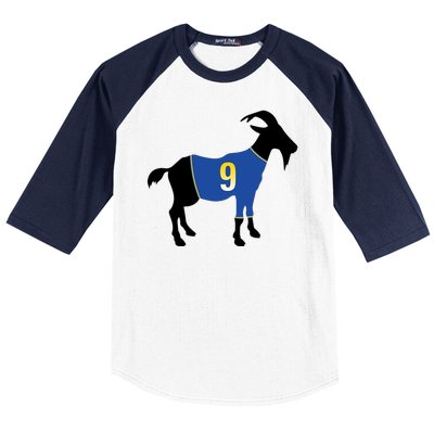 Goat Number 9 Football Baseball Sleeve Shirt