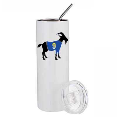 Goat Number 9 Football Stainless Steel Tumbler