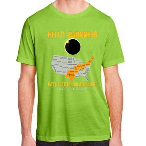 Great North American Path Of Total Solar Eclipse In April 08 Adult ChromaSoft Performance T-Shirt