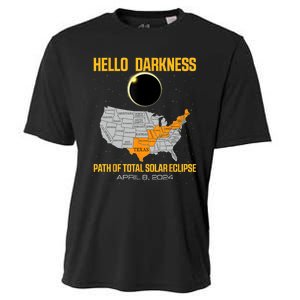 Great North American Path Of Total Solar Eclipse In April 08 Cooling Performance Crew T-Shirt