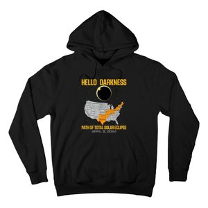 Great North American Path Of Total Solar Eclipse In April 08 Hoodie