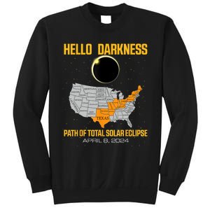 Great North American Path Of Total Solar Eclipse In April 08 Sweatshirt