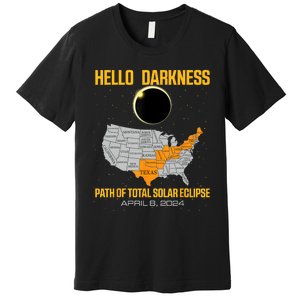 Great North American Path Of Total Solar Eclipse In April 08 Premium T-Shirt