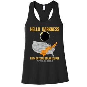 Great North American Path Of Total Solar Eclipse In April 08 Women's Racerback Tank