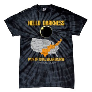 Great North American Path Of Total Solar Eclipse In April 08 Tie-Dye T-Shirt