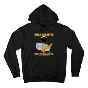 Great North American Path Of Total Solar Eclipse In April 08 Tall Hoodie