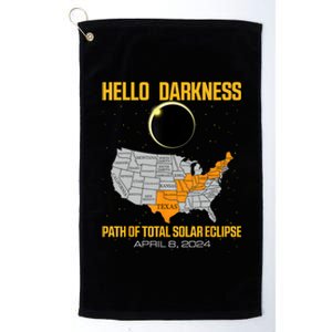 Great North American Path Of Total Solar Eclipse In April 08 Platinum Collection Golf Towel