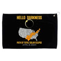 Great North American Path Of Total Solar Eclipse In April 08 Grommeted Golf Towel