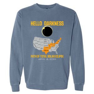 Great North American Path Of Total Solar Eclipse In April 08 Garment-Dyed Sweatshirt