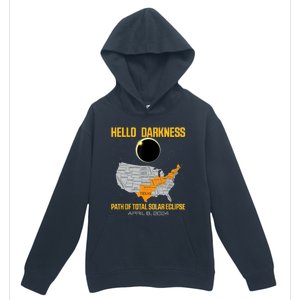 Great North American Path Of Total Solar Eclipse In April 08 Urban Pullover Hoodie