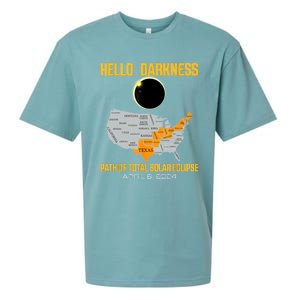 Great North American Path Of Total Solar Eclipse In April 08 Sueded Cloud Jersey T-Shirt