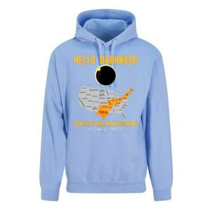 Great North American Path Of Total Solar Eclipse In April 08 Unisex Surf Hoodie