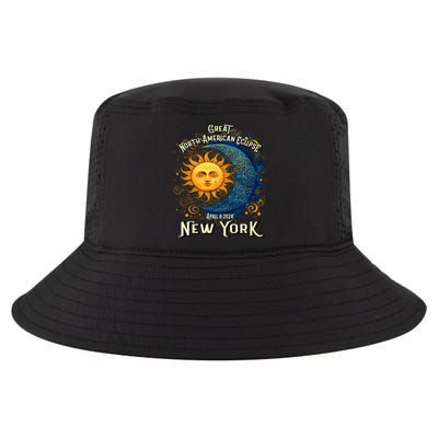 Great North American Eclipse Total Solar Eclipse Earth Moon Sun Cosmic Alignment Cool Comfort Performance Bucket Hat