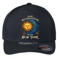 Great North American Eclipse Total Solar Eclipse Earth Moon Sun Cosmic Alignment Flexfit Unipanel Trucker Cap